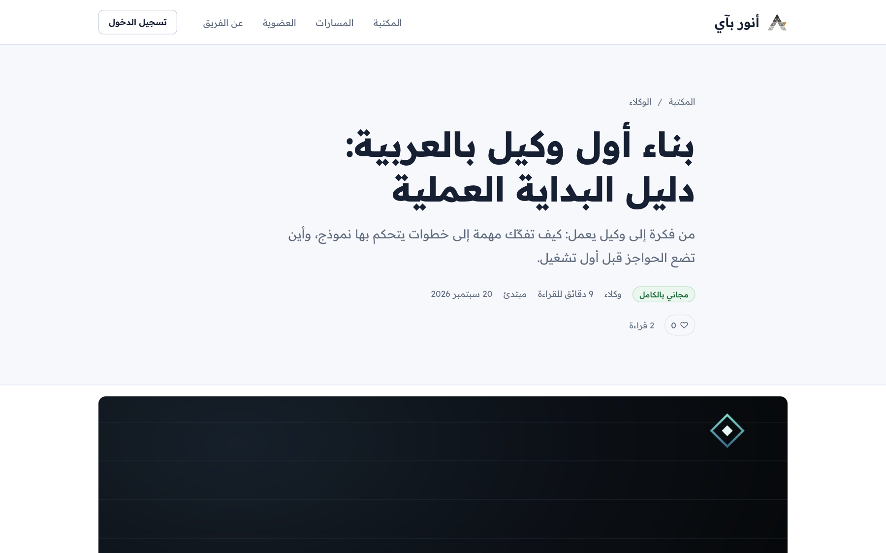 صفحة دليل — أنور بي آي